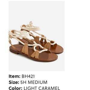 J.Crew Rope sandals
